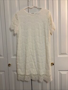 Lulu's Lace Short Sleeve Dress